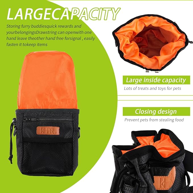 Dog Treat Training Pouch Easily Carries Pet Toys Kibble, Treats Built-in Poop - Image 5