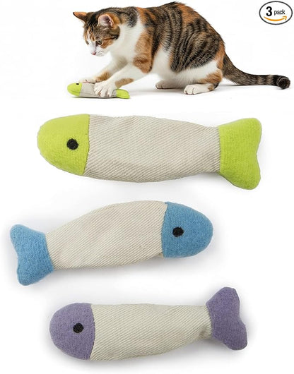 SmartyKat Fish Flop Crinkle Catnip Cat Toys by SmartyKat