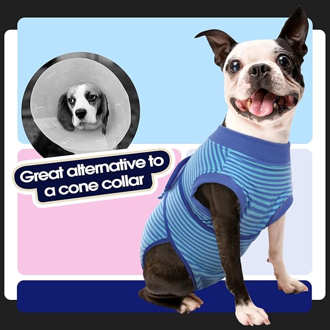 FUAMEY Recovery Suit for Dogs After Surgery, Soft Breathable Dog Bodysuit - Image 4