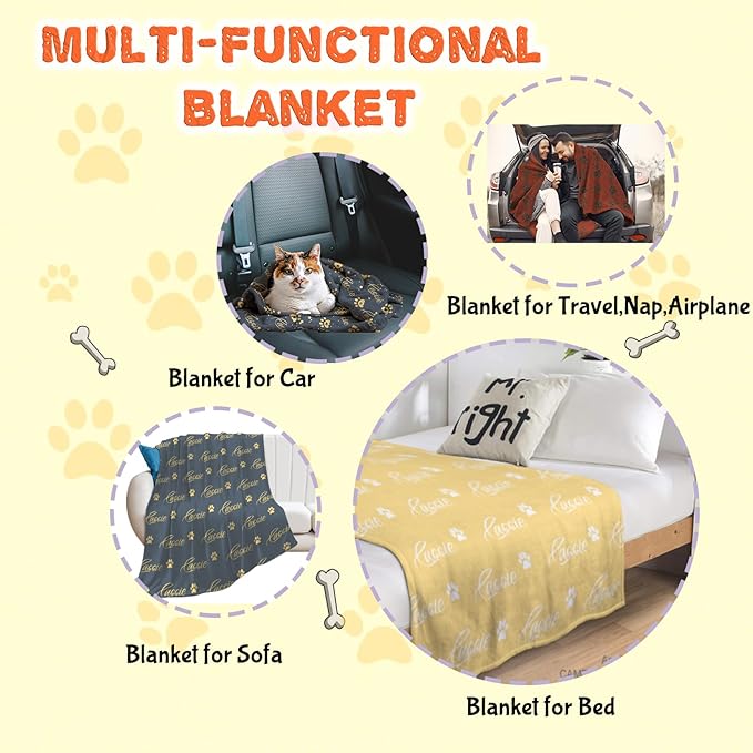 Personalized Dog Blanket with Name - Image 6