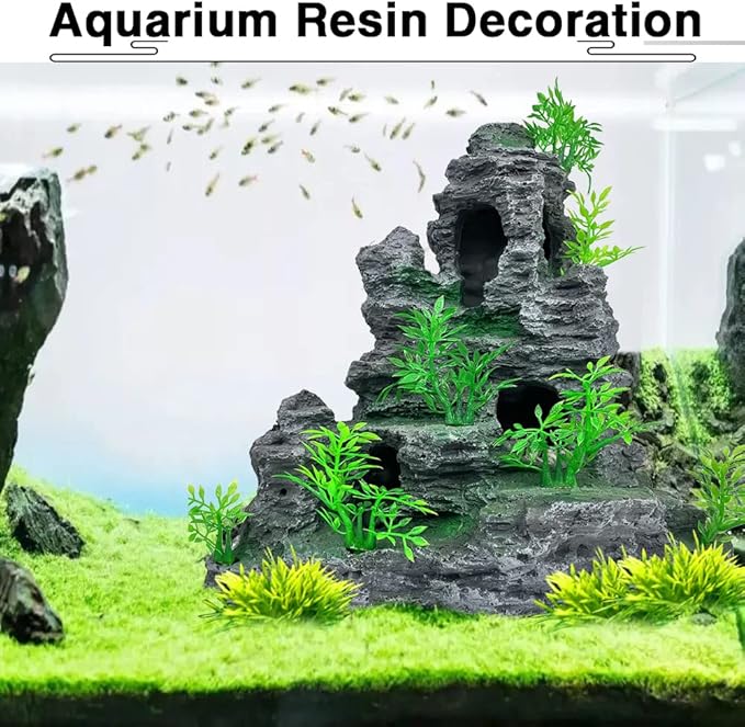Aquarium Decoration Large and Tall Fish Tank Decor Aquarium Rock Mountain View - Image 6
