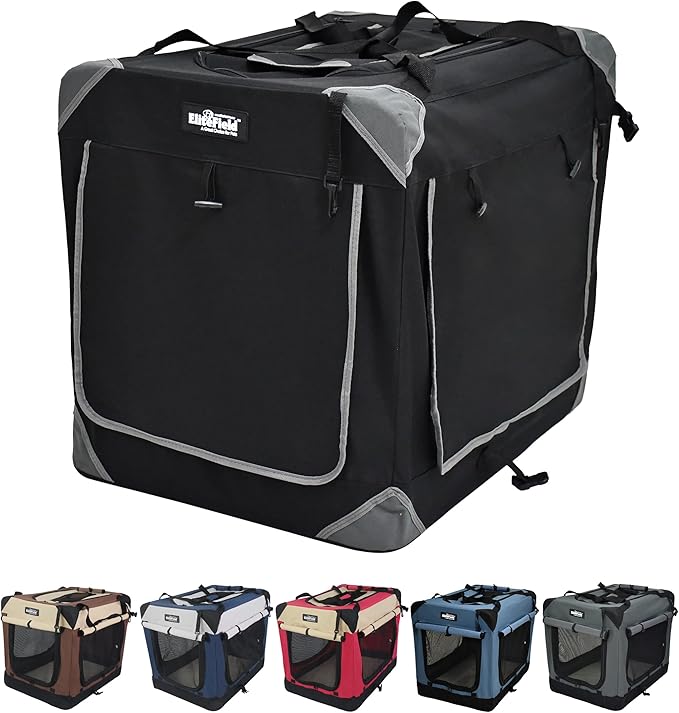 EliteField 4-Door Folding Soft Dog Crate by EliteField
