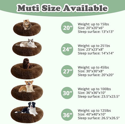 JOLLYVOGUE Dog & Cat Bed, Calming Anti-Anxiety Pet Bed - Image 5