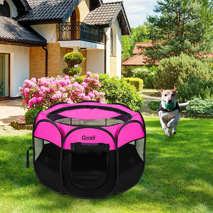 GOOZII Pet Cat Playpen for Indoor Cats Enclosed, Portable Foldable Dog Playpen - Image 7