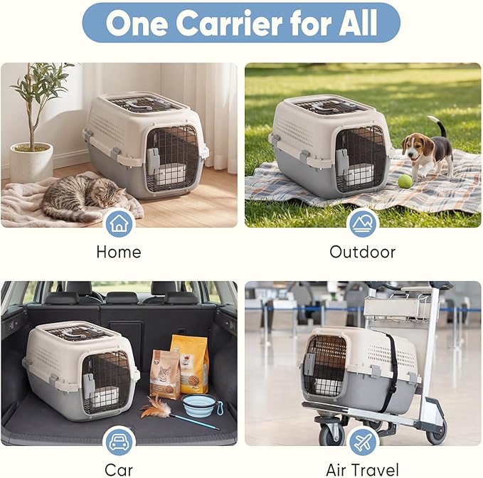 DUMOS 23" Hard-Sided Pet Carrier - Image 7