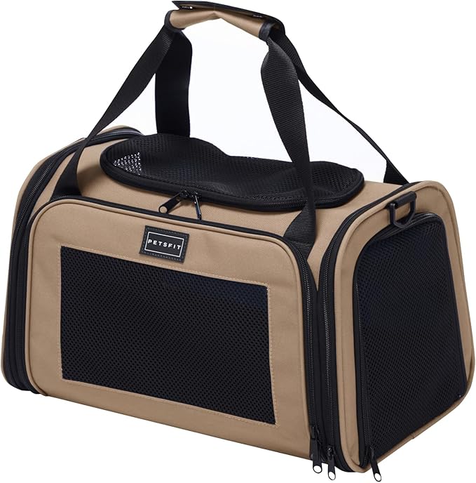 PETSFIT Pet Carrier for Cat, Small Dogs, Dog Carrier Airline Approved, TSA by Petsfit