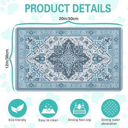 Pet Feeding Mat for Floors Waterproof Dog Mat for Food and Water Absorbent - Image 5