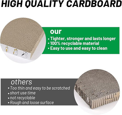 PatiencET Cat Scratcher Cardboard 5 PCS Cat Scratch Pad Reversible Scratcher - Image 4