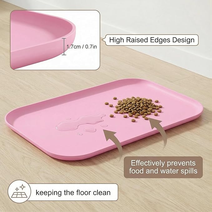 BLESWIN Non-Slip Silicone Dog Food Mat - Image 3