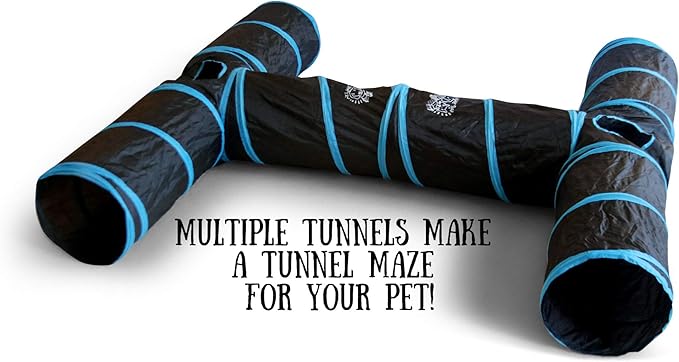 Feline Ruff Premium 3 Way Cat Tunnel. Extra Large 12 Inch Diameter and Extra - Image 2