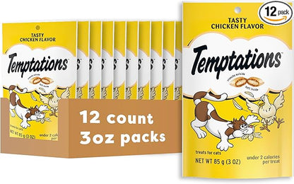 Temptations Cat Treats Classic Crunchy and Soft Cat Treats, Tasty Chicken Flavor by Temptations
