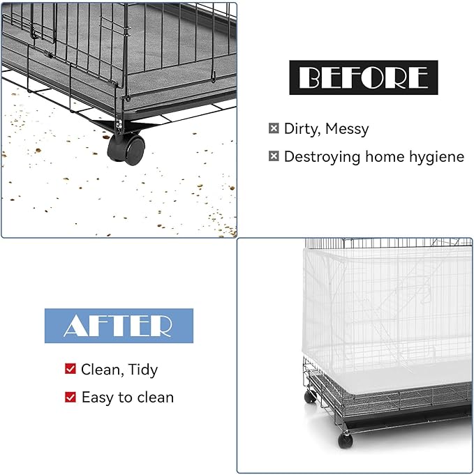 Trinkrittey Large Bird Cage Seed Catcher, 31 x 118 inches Adjustable Large Bird - Image 4
