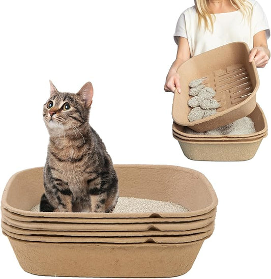 Kitty Sift Disposable Sifting Cat Litter Box Large, Durable and Portable by KittySift