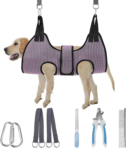 PAWCHIE Dog Grooming Hammock Harness by PAWCHIE