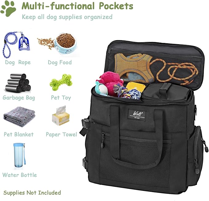 WOLT Dog Travel Bag Dog Bag for Traveling and Supplies - Image 3