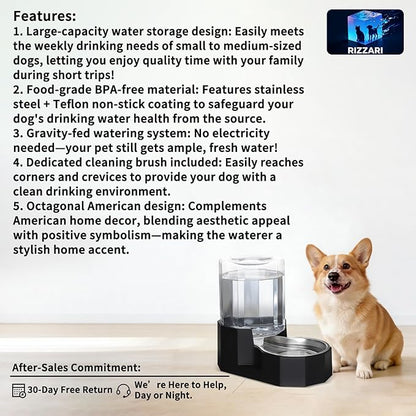 Sfozstra 5L Gravity Dog Water Dispenser - Image 2