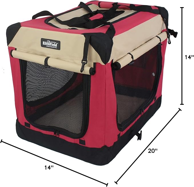 EliteField 4-Door Folding Soft Dog Crate - Image 9