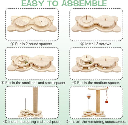 Fhiny Cat Scratching Posts, Interactive Cat Toys - Image 6