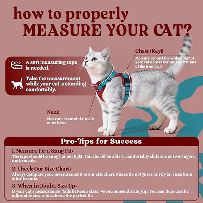 rabbitgoo Cat Harness and Leash Set, Escape Proof Vest Harness - Image 2
