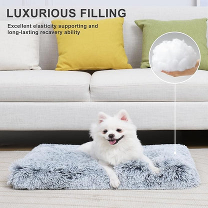 Vonabem Small Dog Bed Crate Pad 24 inch, Washable Puppy Bed, Soft Plush Pet - Image 4