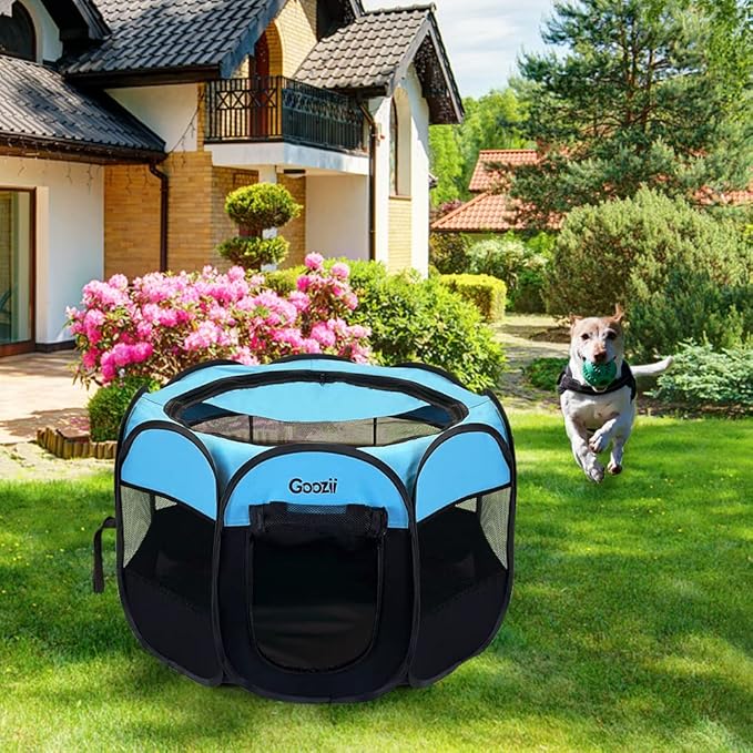GOOZII Portable Dog Playpen Indoor Outdoor, Collapsible Pet Dog Playpen - Image 7