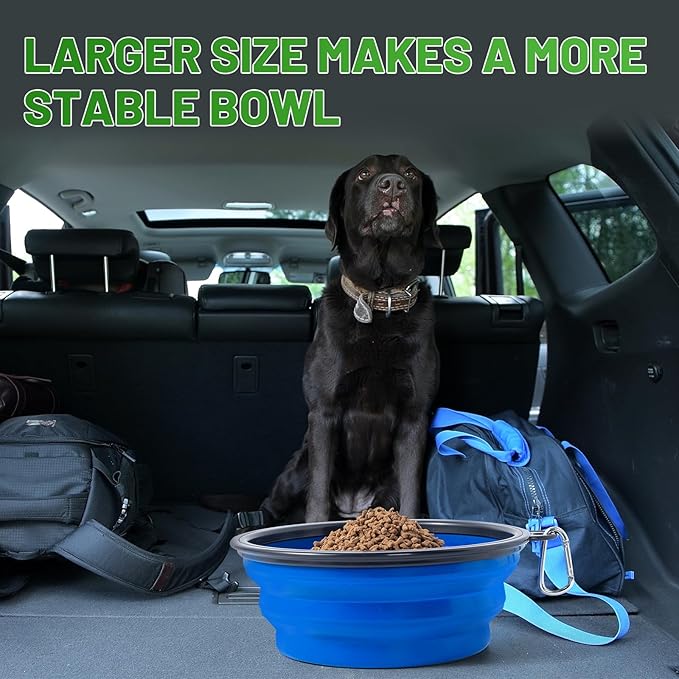 Extra Large Dog Bowl Pet Collapsible Bowls, 2 Pack Collapsible Dog Water Bowls - Image 5