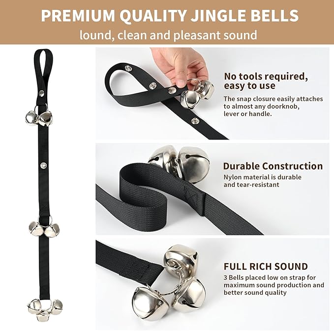 Luckyiren Upgraded Puppy Bells Dog Doorbells - Image 2