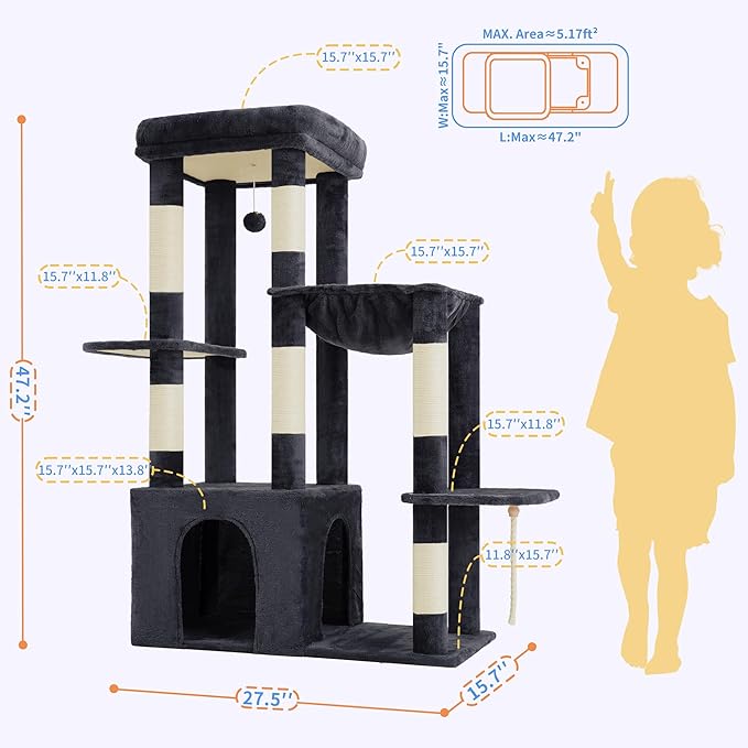 Heybly Heavy Duty Cat Tree, Tower - Image 6