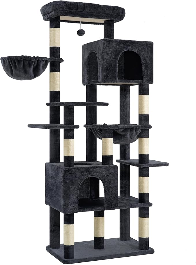 Heybly Cat Tree, 76-Inch Tall Heavy Duty Cat Tower - Image 4