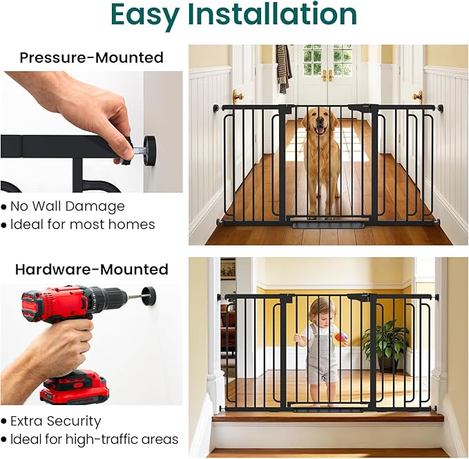 Cumbor 30.4-56.8" Extra Wide Baby Gate - Image 6