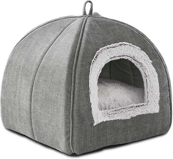 Cat Bed Cave-Cat Beds for Indoor Cats, Kittens and Small Pets, Soft and Warm by WINDRACING