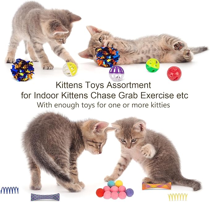 Retro Shaw 33 Pack Cat Tunnel Toy Set - Image 8