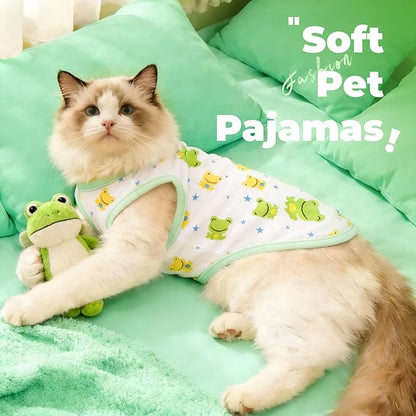 PETCARE Cartoon Dog Shirts for Small Dogs Cute Dog Clothes Green Frog Tshirt - Image 4