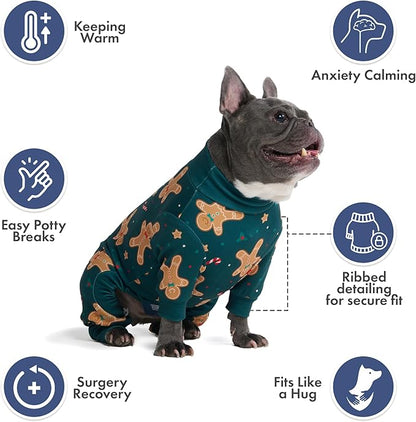 Spark Paws Dog Christmas Pajama, Dog Recovery Suit Male, Ultra-Soft and 4-Way - Image 4