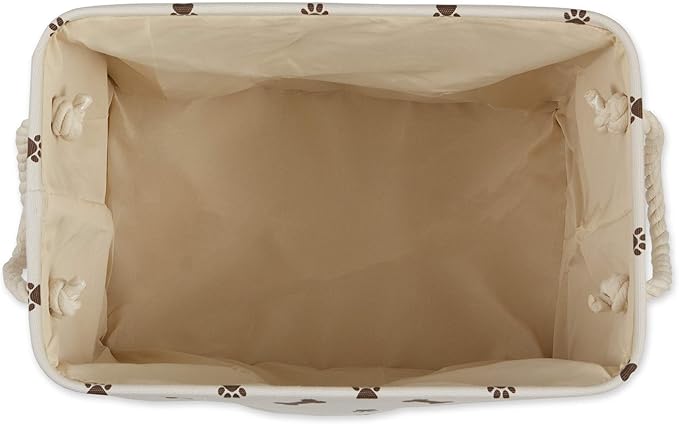Bone Dry Pet Storage Collection Paw and Bone Print, Medium Rectangle, Dark Brown - Image 3