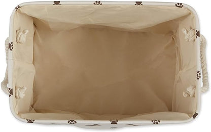 Bone Dry Pet Storage Collection Paw and Bone Print, Medium Rectangle, Dark Brown - Image 3