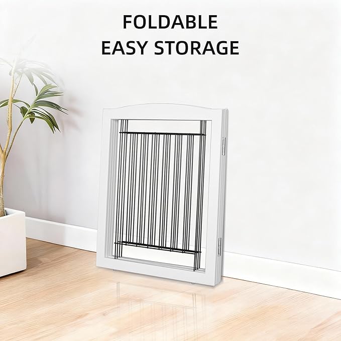 ZJSF Freestanding Dog Fence Indoor, Foldable Dog Gate - Image 8