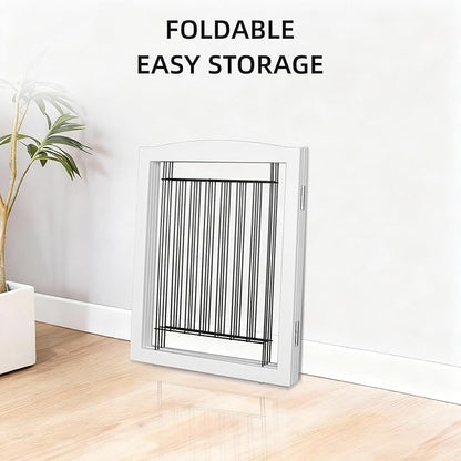 ZJSF Freestanding Dog Fence Indoor, Foldable Dog Gate - Image 8