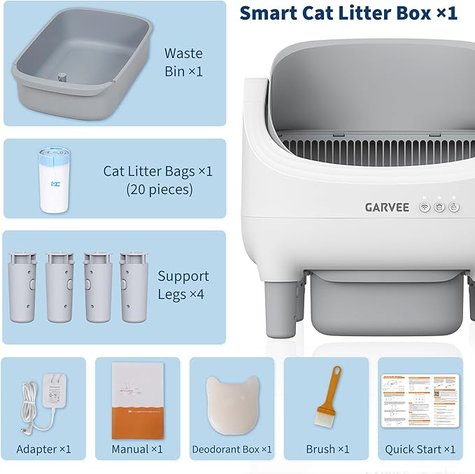 GarveeHome Self Cleaning Litter Box, Automatic Cat Litter Box - Image 9