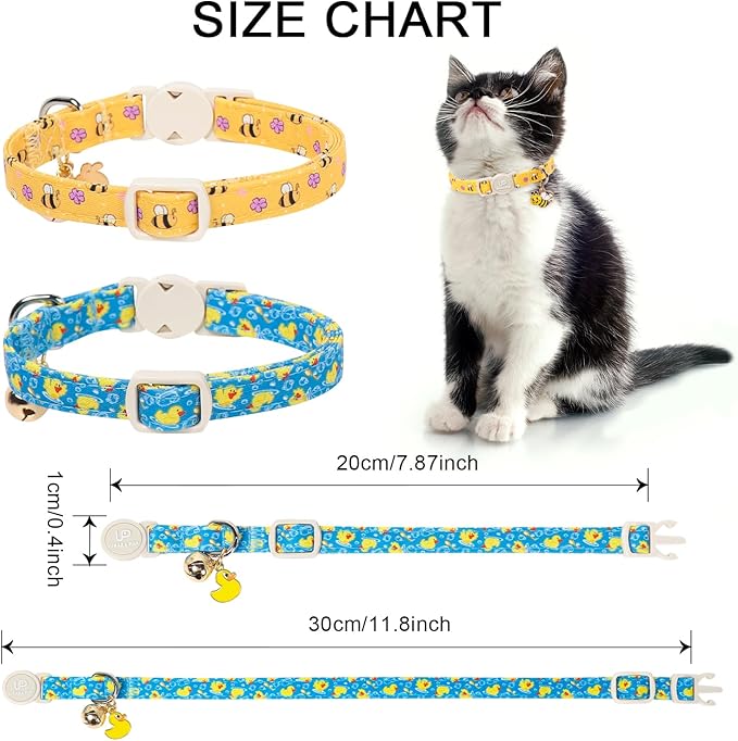 Cat Collar, Pretty Duck Kitten Collars - Image 4