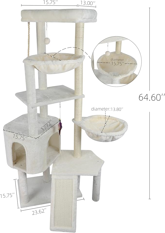 Wang Xin Four Layer Big Cat Tree - Image 2