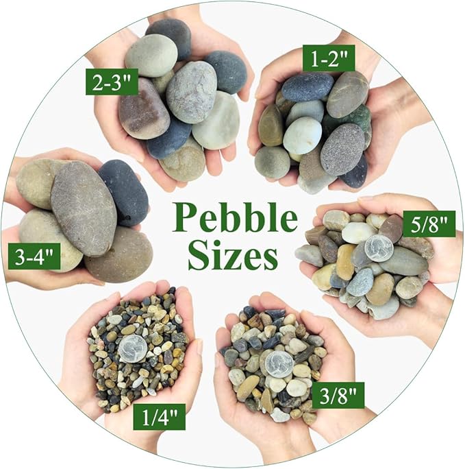 YISZM Natural River Rocks, Small Rocks - Image 2