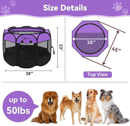 Siedihit Large Dog Playpen, Puppy Pet Playpen Indoor, Dogs Tent Crates Cage - Image 7