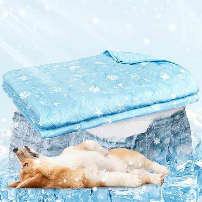 NWK Dog Cooling Blanket, Q-Max>0.345, Ice Silk Cool to Touch Material, - Image 7