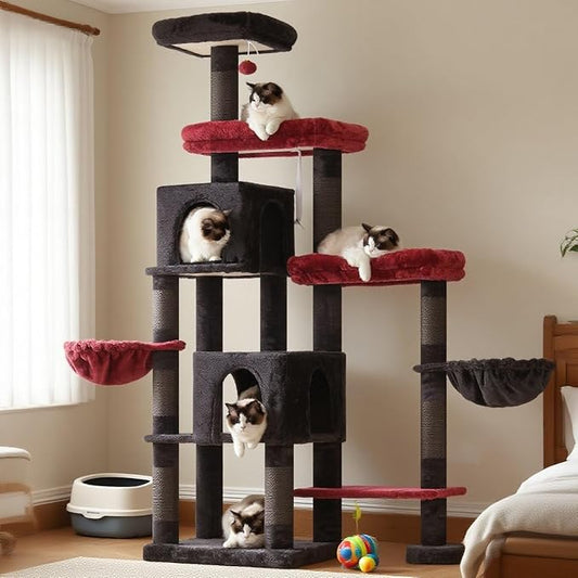 Hey-brother Cat Tree Tower, Scratching Posts by Hey-brother