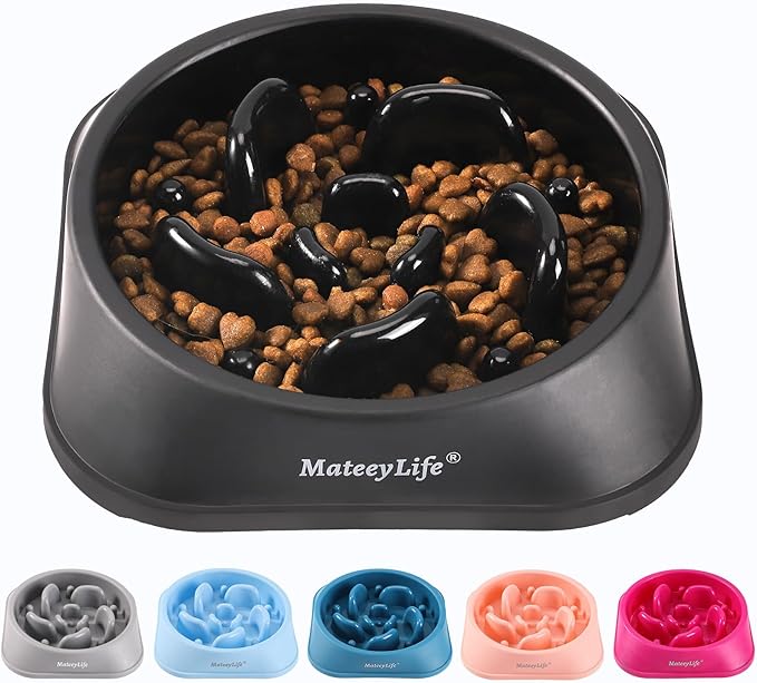 MateeyLife Slow Feeder Dog Bowls, Anti-Choking Puzzle Dog Food Bowls, Anti-Slip by MateeyLife