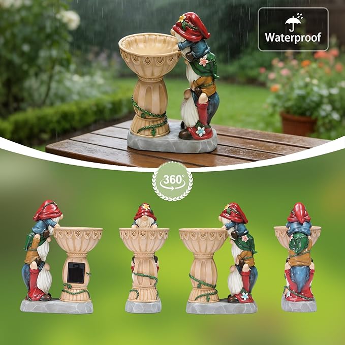 Sheaifun Garden Gnomes Outdoor Gnomes Garden Decorations - Image 5