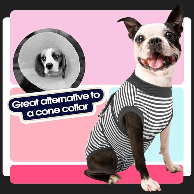 FUAMEY Dog Recovery Suit Male, Dogs Surgery Neuter Suits Puppy Spay Shirts - Image 4