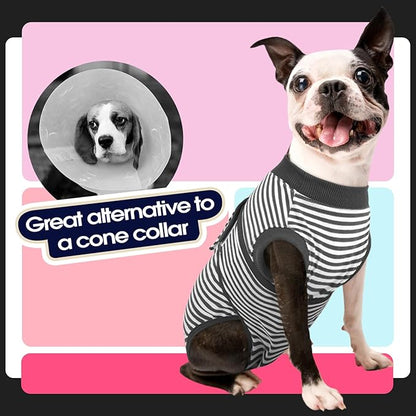 FUAMEY Dog Recovery Suit Male, Dogs Surgery Neuter Suits Puppy Spay Shirts - Image 4
