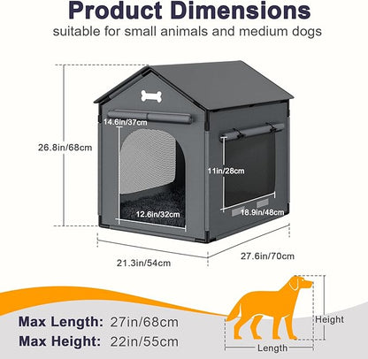 Large Dog House Indoor with Plush Cushion, Dog Kennel - Image 2
